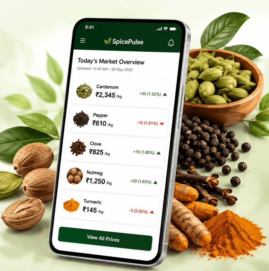 SpicePulse app with spices